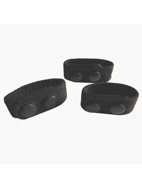 Bianchi AccuMold Belt Keepers Tactical Heavy Duty Black Woven Nylon Web Set of 3